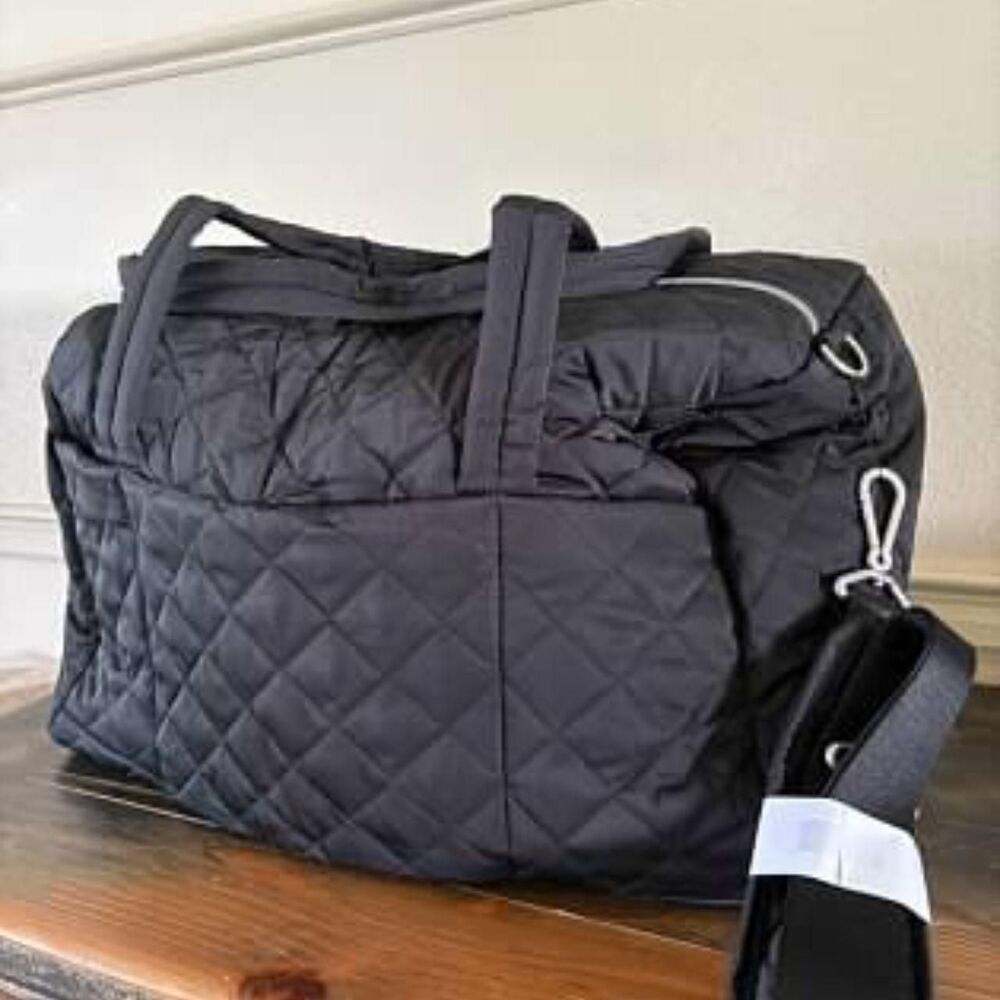 Vera Bradley Performance Twill Medium Travel Duffle Bag - Black - NWT